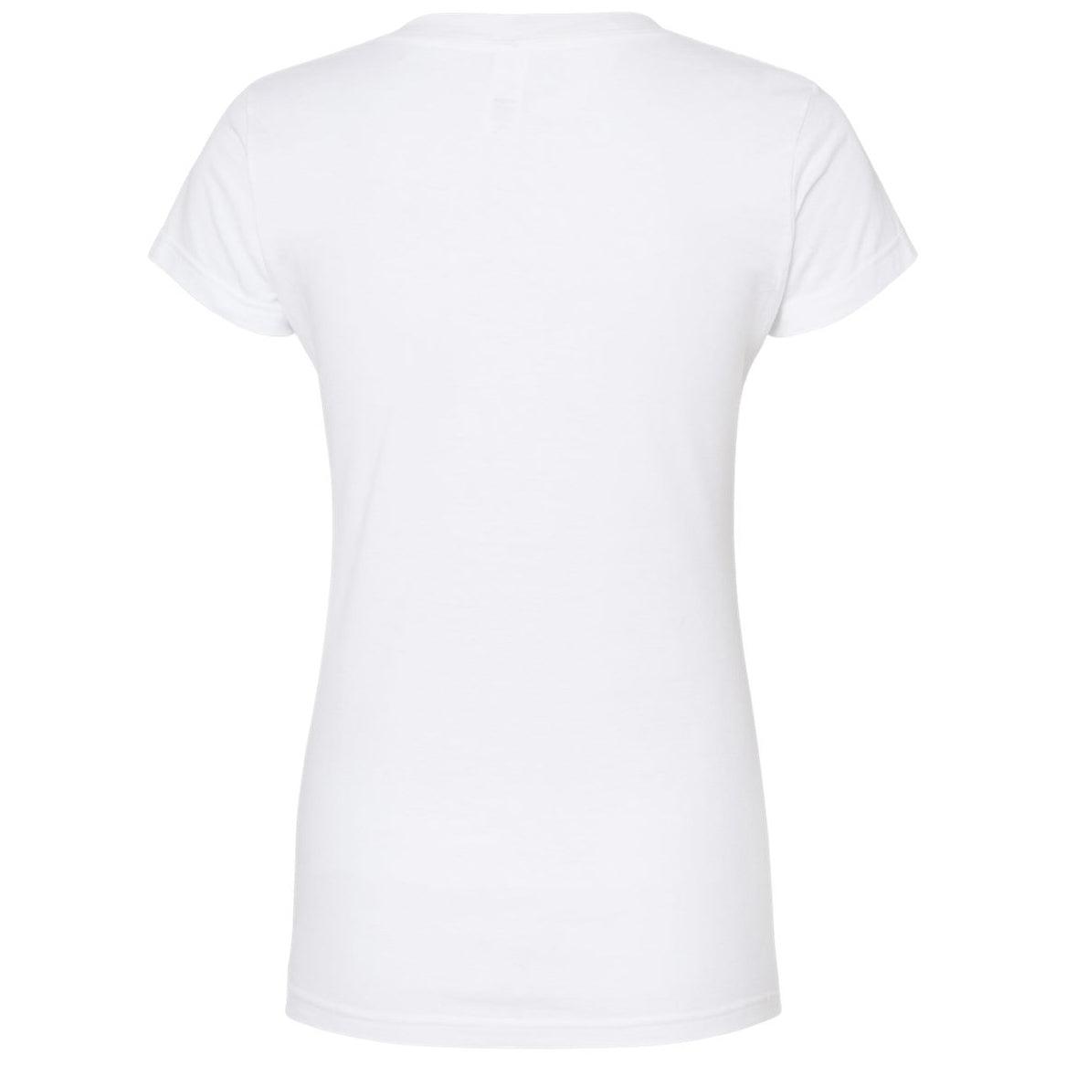 Black T-Shirts - Tultex - Slim Fit V-Neck Jersey - Casual Wear