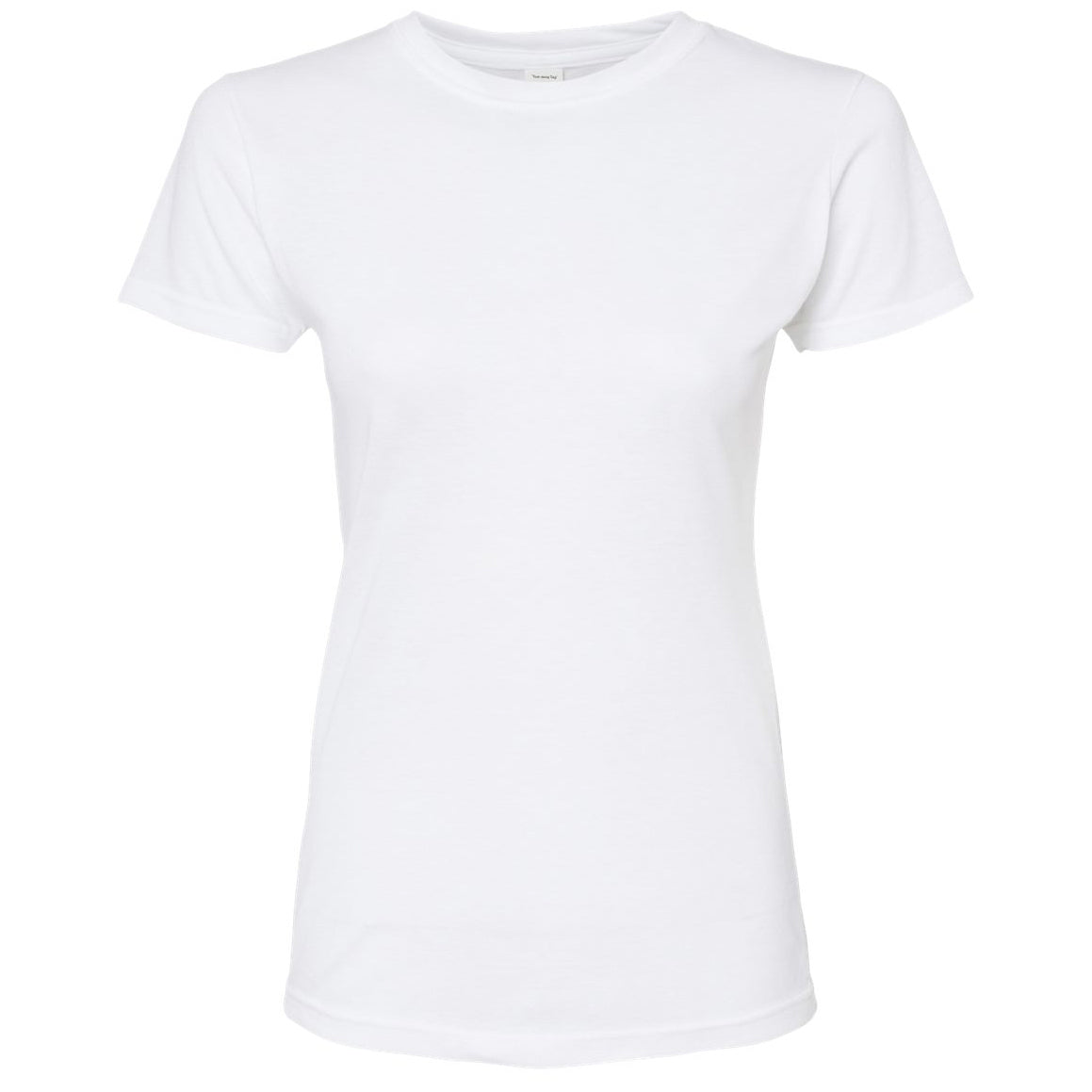 Black T-Shirts - Tultex - Slim Fit Polyester Blend
