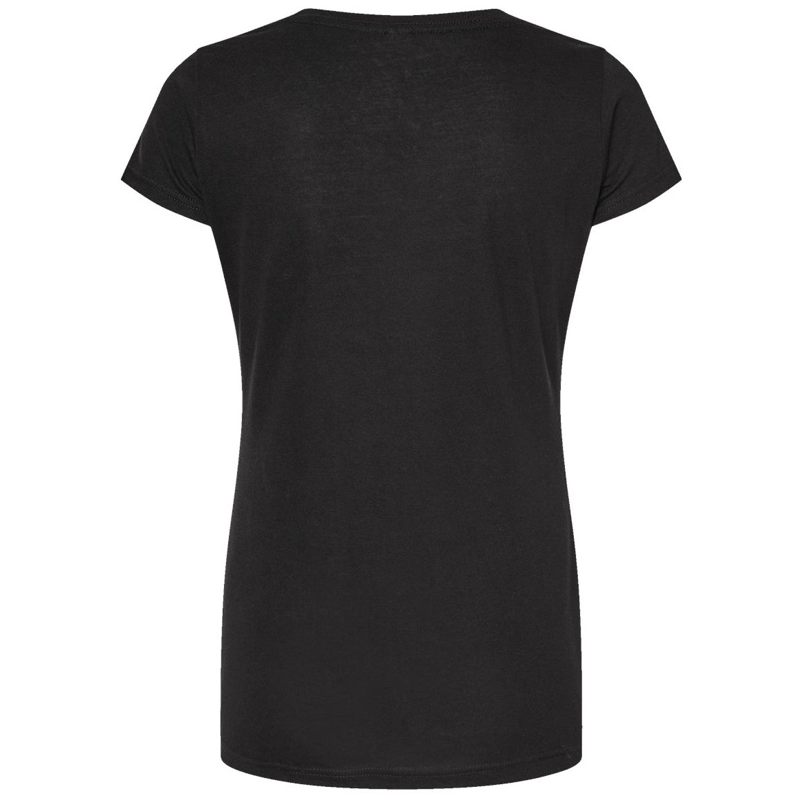 Black T-Shirts - Tultex - Women's Poly-Rich Scoop Neck