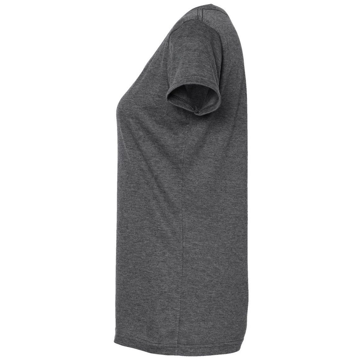 Black T-Shirts - Tultex - Women's Poly-Rich Scoop Neck