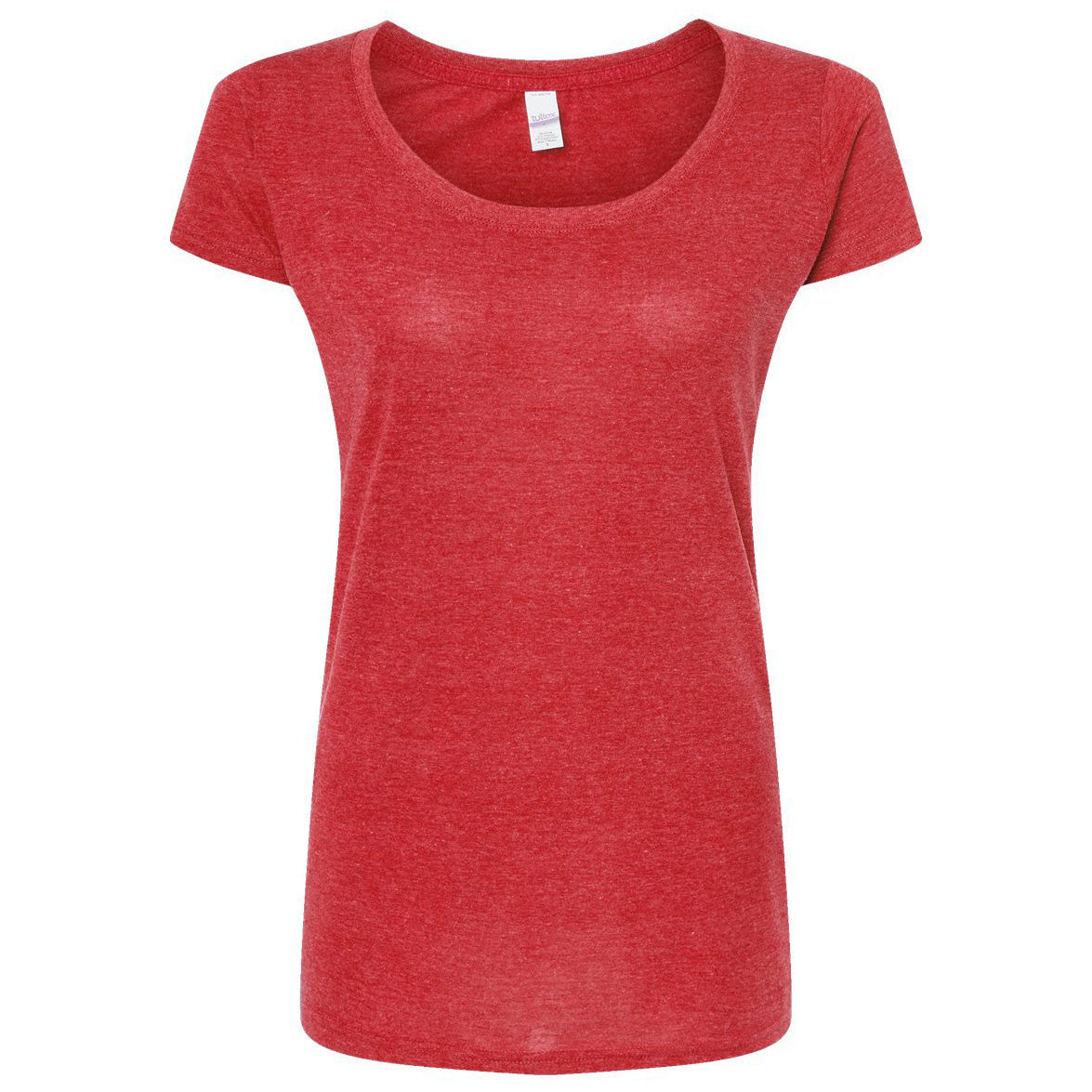 Black T-Shirts - Tultex - Women's Poly-Rich Scoop Neck