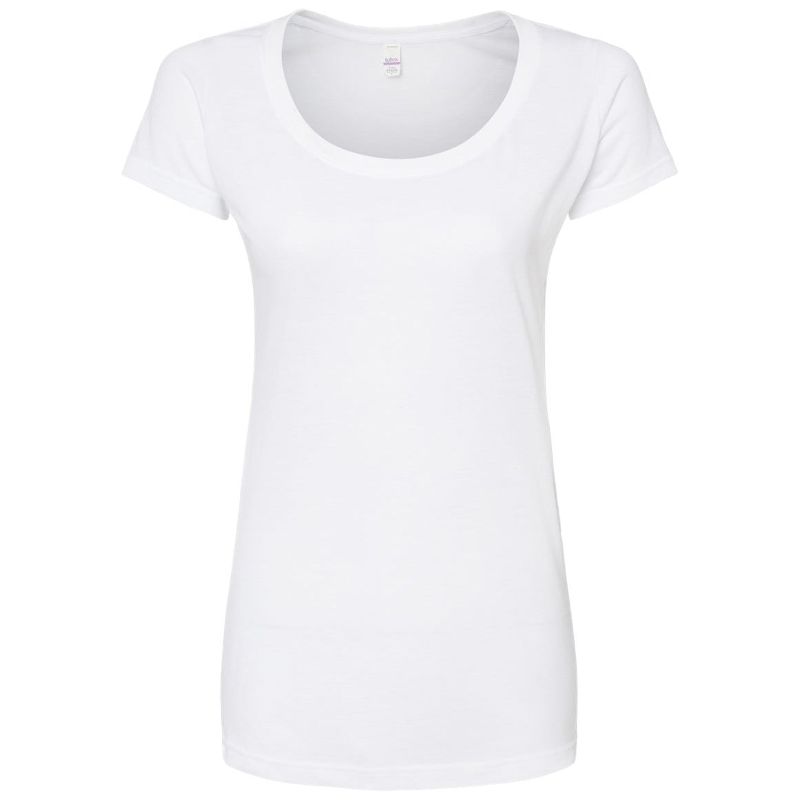 Black T-Shirts - Tultex - Women's Poly-Rich Scoop Neck