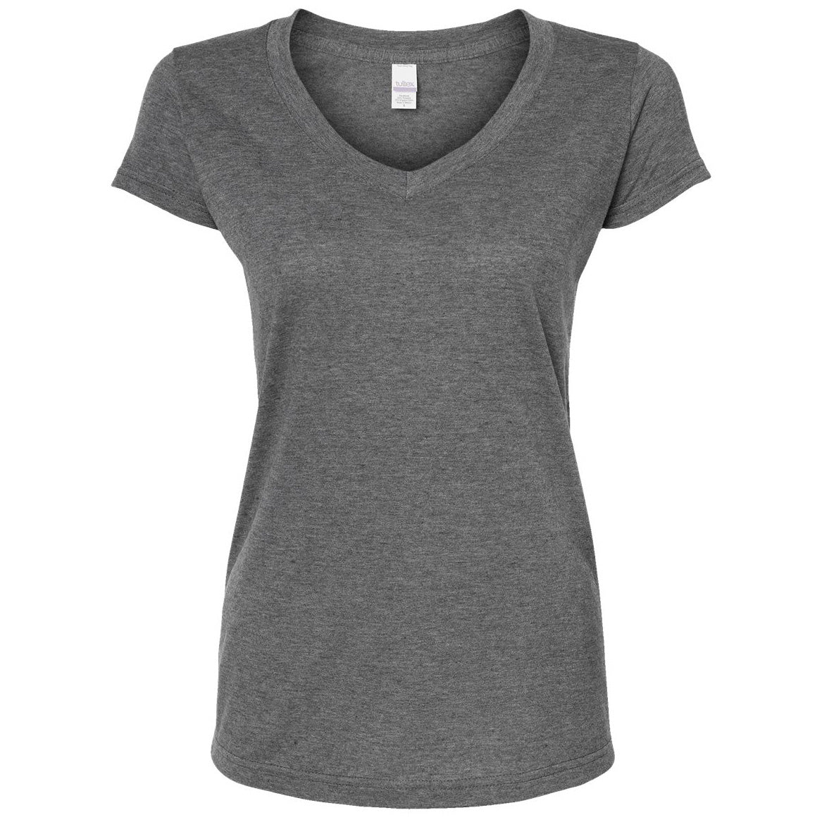 Black V-Neck T-Shirt - Tultex - Lightweight Fabric