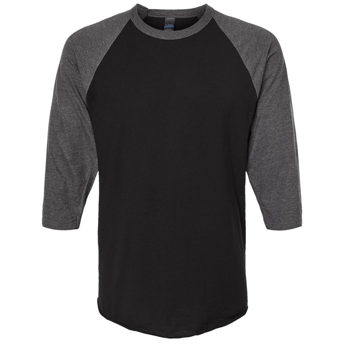 Black/Heather Charcoal T-Shirts - Tultex - Fine Jersey