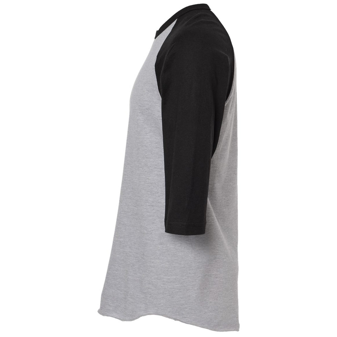 Black/Heather Charcoal T-Shirts - Tultex - Fine Jersey