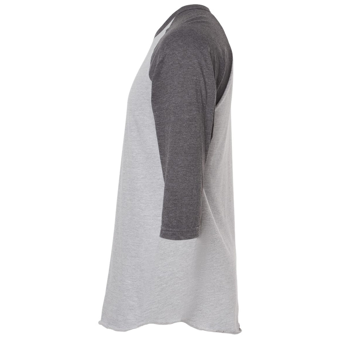 Black/Heather Charcoal T-Shirts - Tultex - Fine Jersey