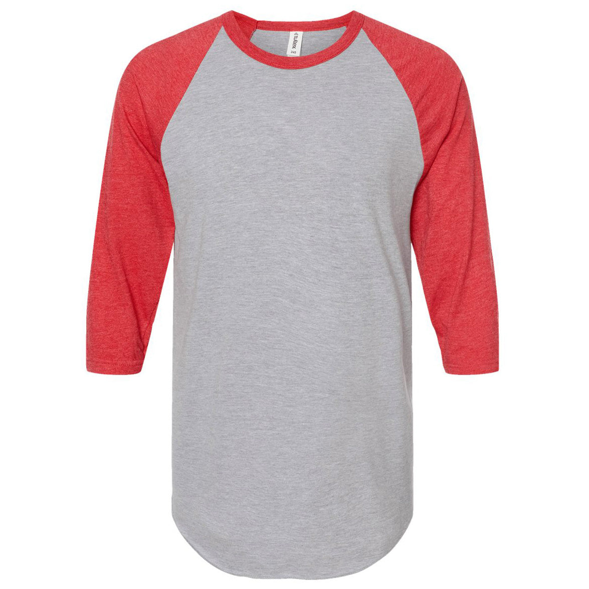 Black/Heather Charcoal T-Shirts - Tultex - Fine Jersey