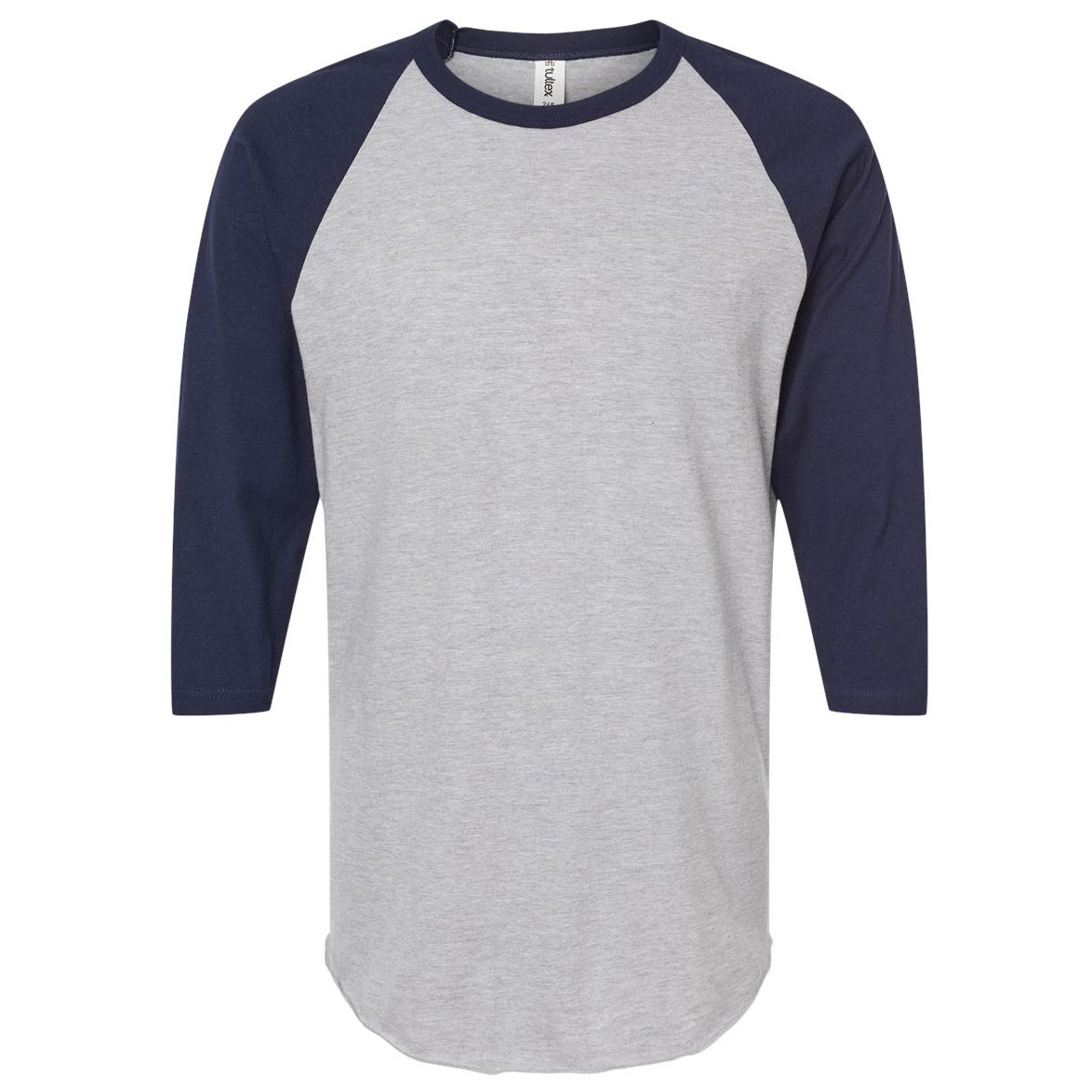 Black/Heather Charcoal T-Shirts - Tultex - Fine Jersey