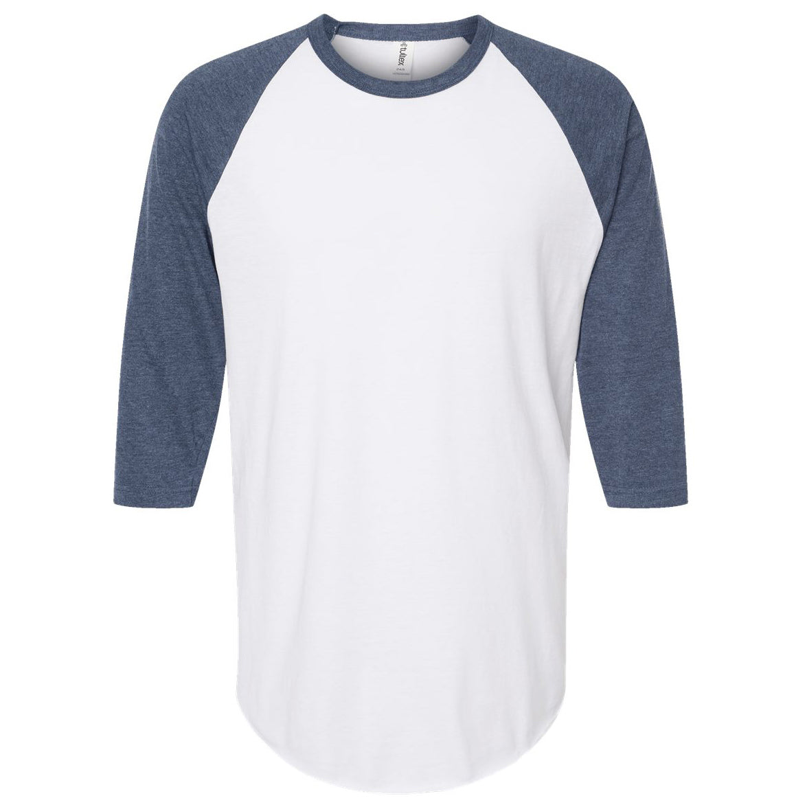 Black/Heather Charcoal T-Shirts - Tultex - Fine Jersey