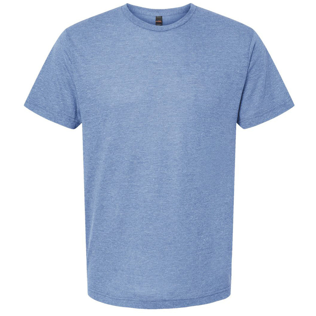 Athletic Blue Tri Blend T-Shirts - Tultex - Soft Fabric