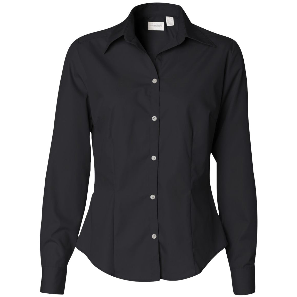 Black Button Up Shirts - Van Heusen - Silky Fabric