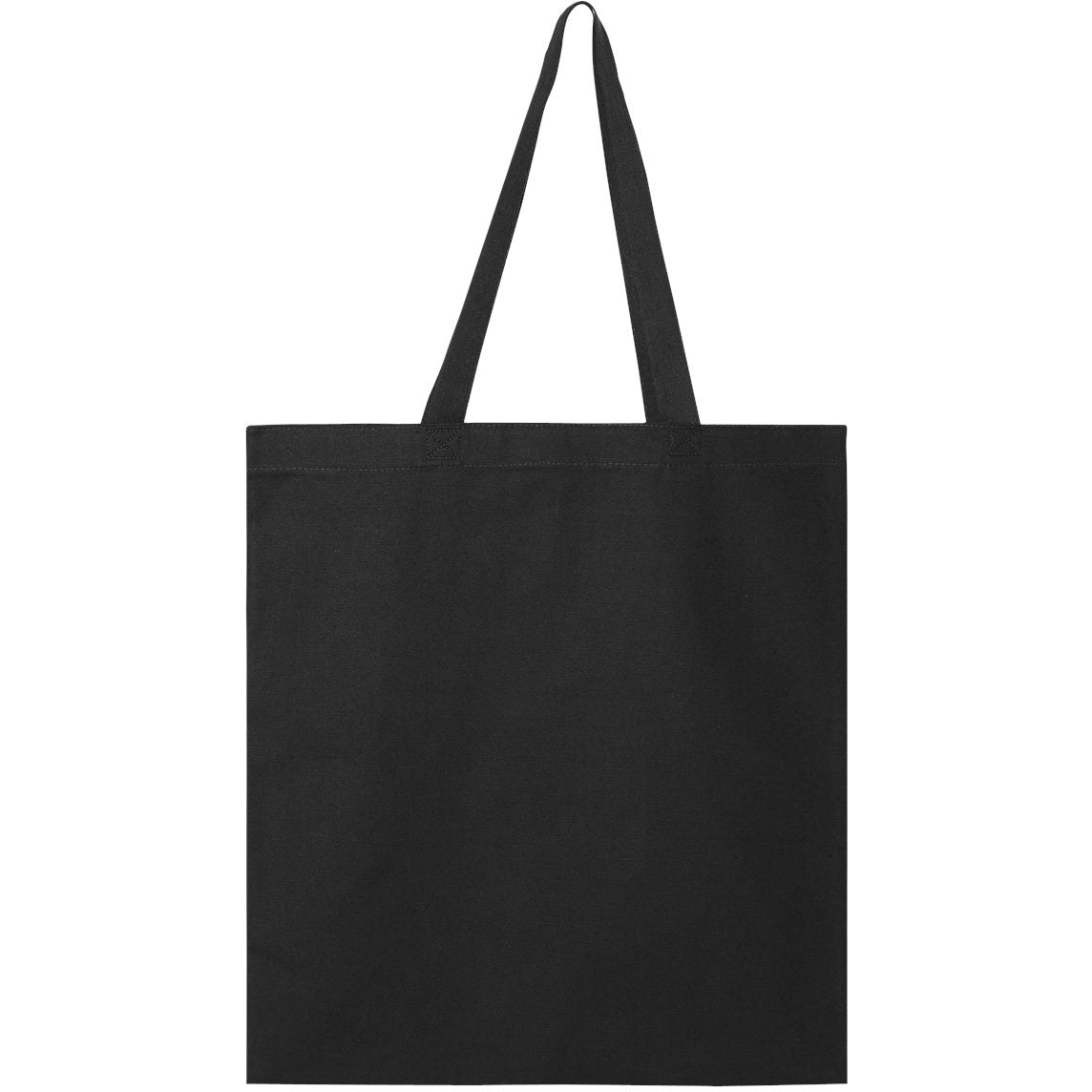 Black Tote Bags - Q-Tees - Durable Cotton Canvas