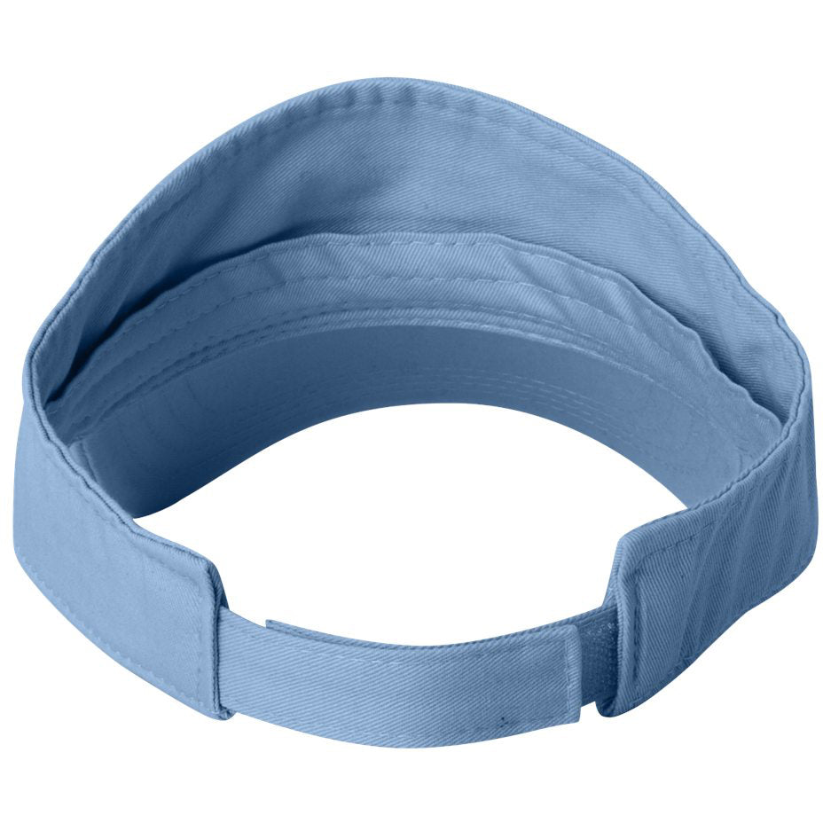 Black Visors - Valucap - Bio-Washed Cotton Fabric