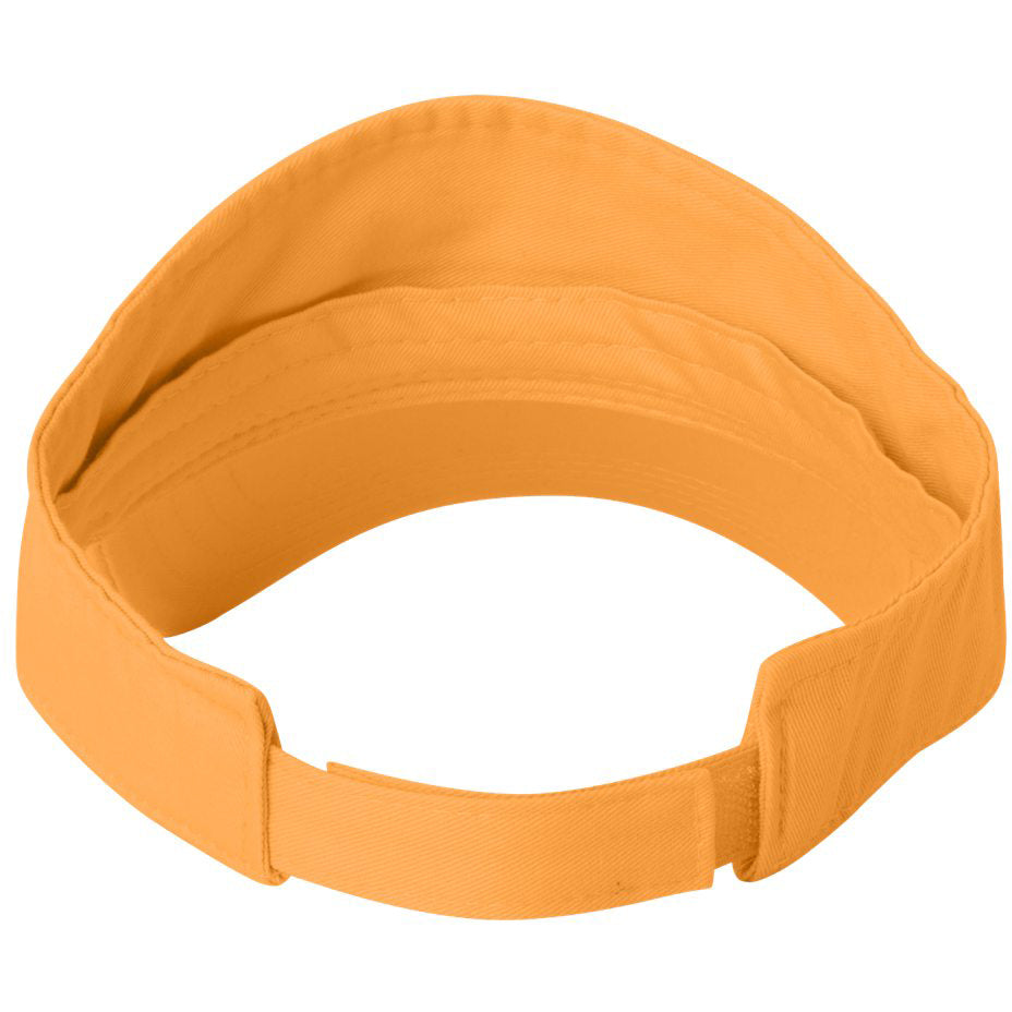 Black Visors - Valucap - Bio-Washed Cotton Fabric
