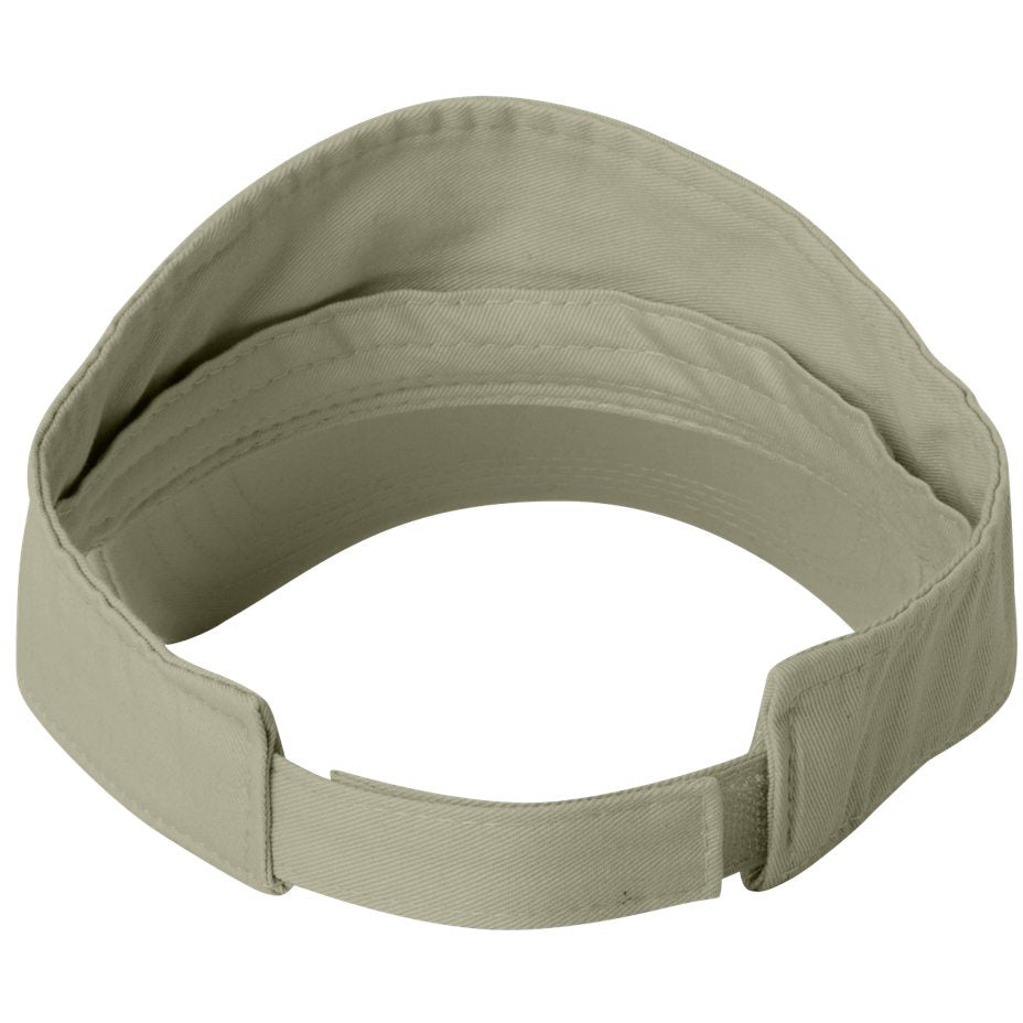 Black Visors - Valucap - Bio-Washed Cotton Fabric