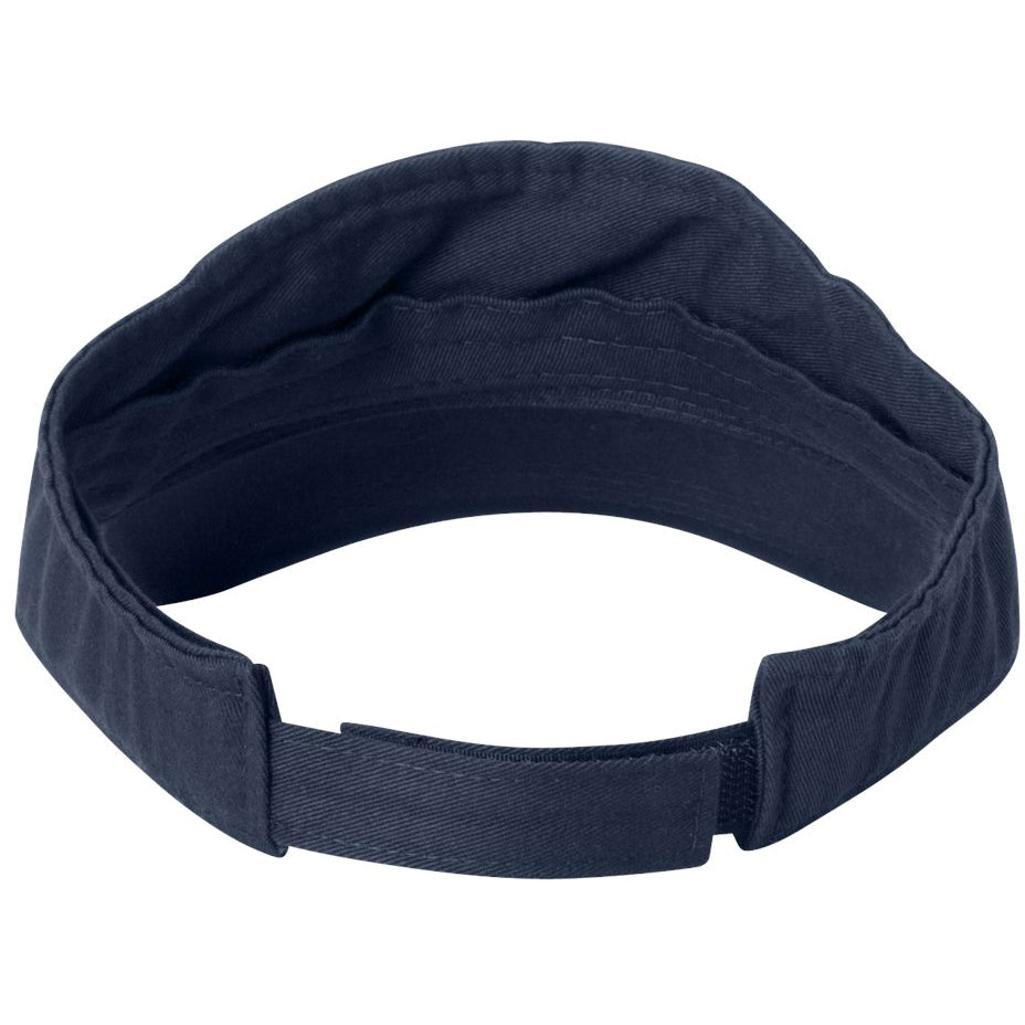 Black Visors - Valucap - Bio-Washed Cotton Fabric