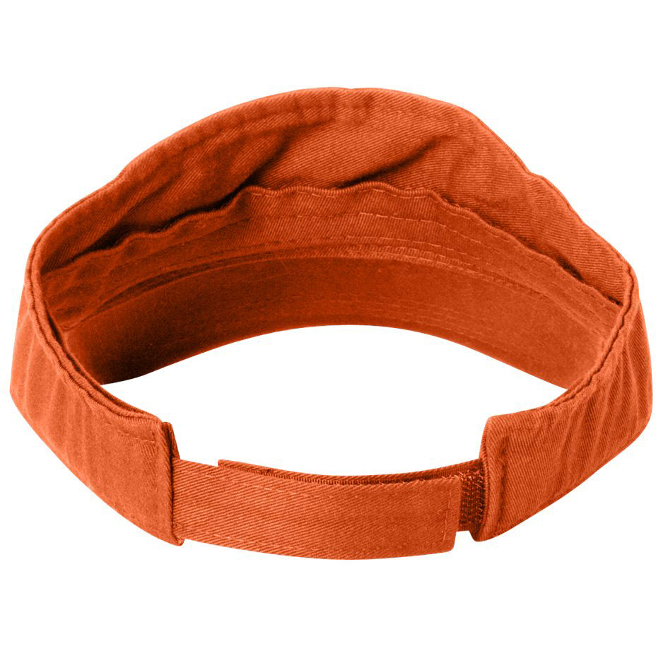 Black Visors - Valucap - Bio-Washed Cotton Fabric