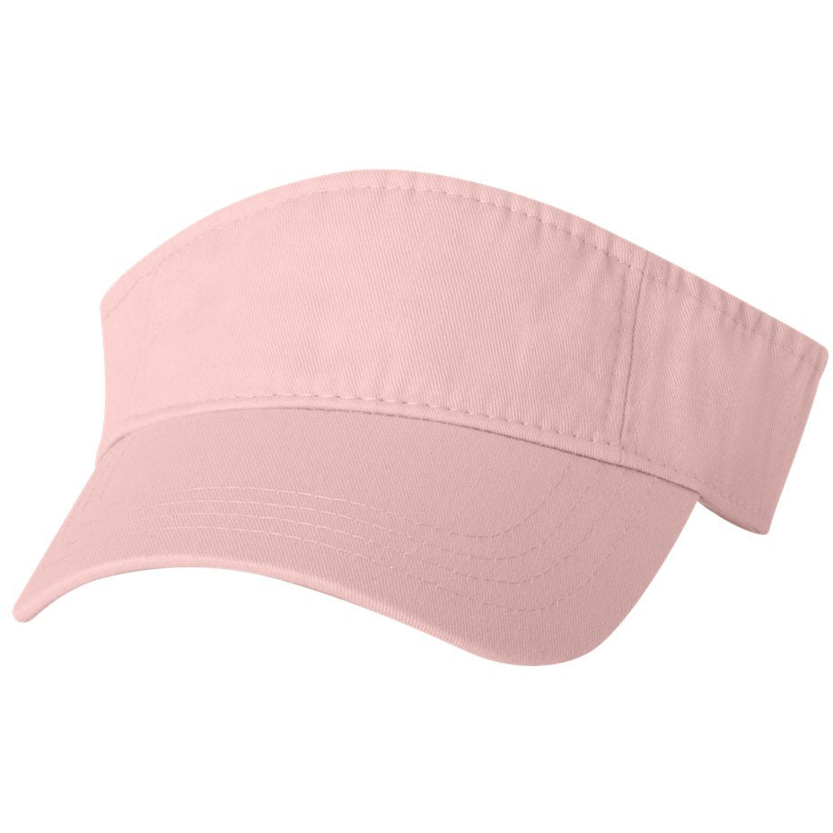 Black Visors - Valucap - Bio-Washed Cotton Fabric