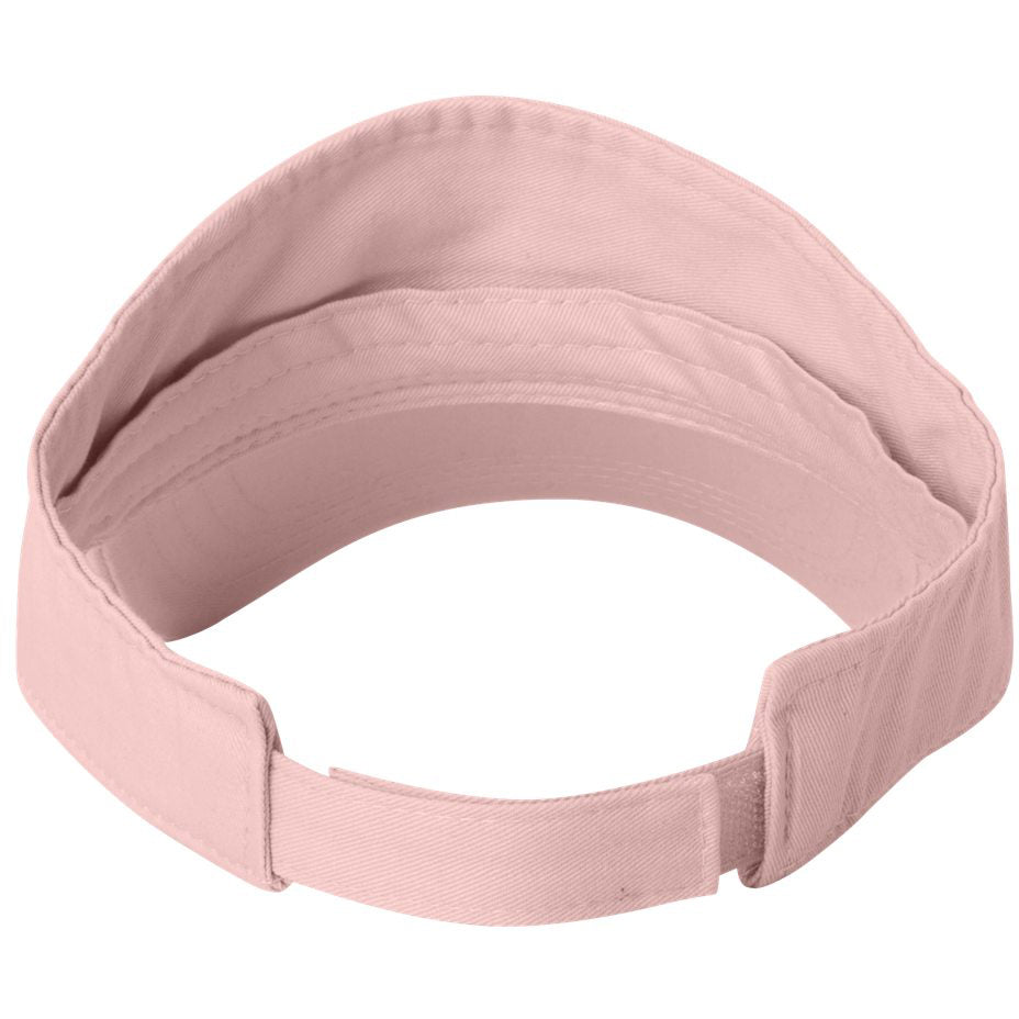 Black Visors - Valucap - Bio-Washed Cotton Fabric
