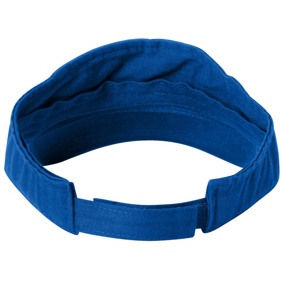 Black Visors - Valucap - Bio-Washed Cotton Fabric