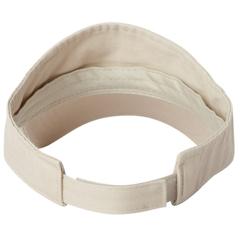 Black Visors - Valucap - Bio-Washed Cotton Fabric