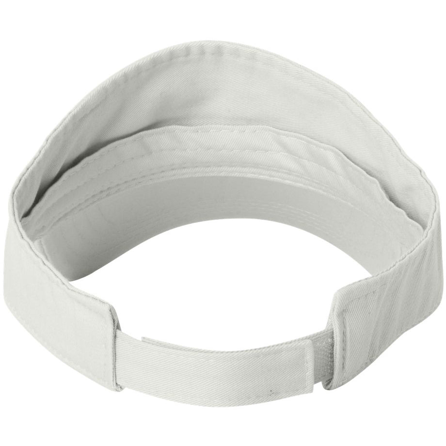 Black Visors - Valucap - Bio-Washed Cotton Fabric