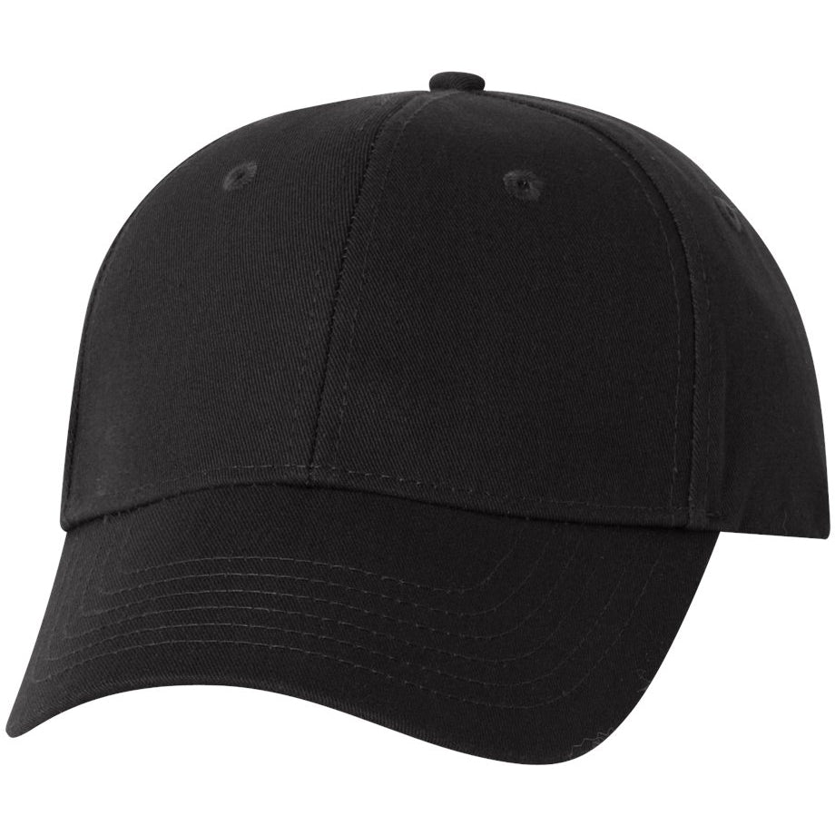 Black Ball Caps - Valucap - Cotton Twill Design