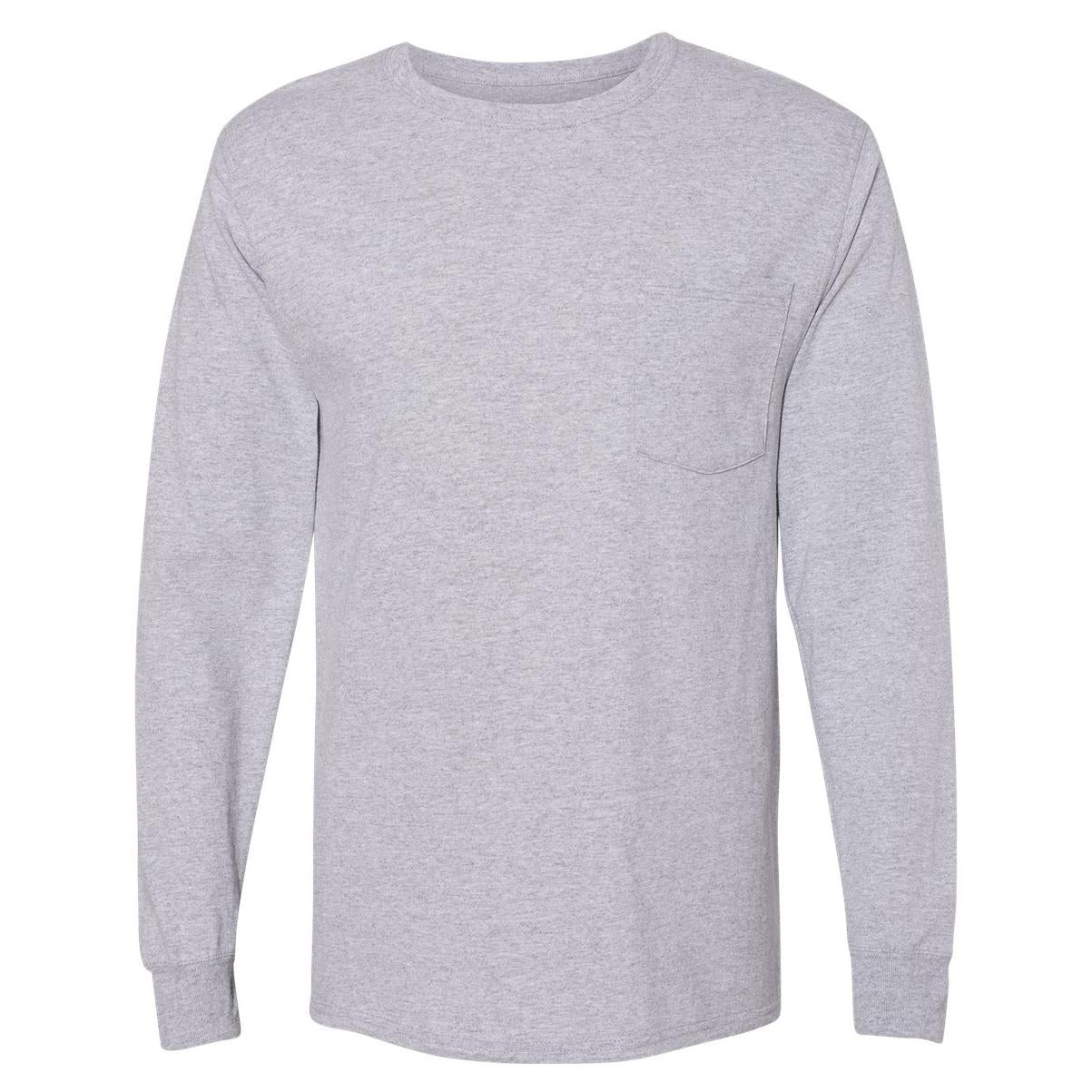 Light Steel T-Shirts - Hanes - Comfortable Pocket Tee
