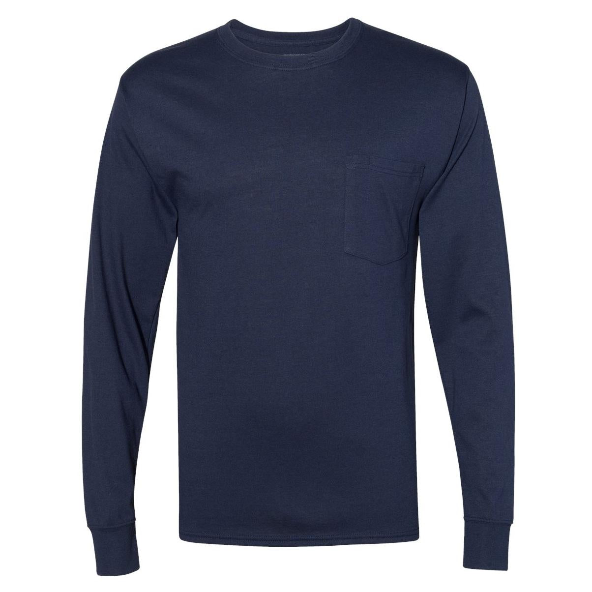 Light Steel T-Shirts - Hanes - Comfortable Pocket Tee