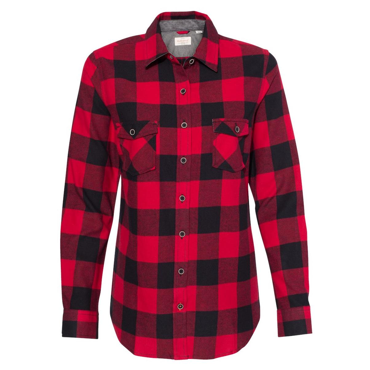 Crimson Button Up Shirt - Weatherproof - Vintage Flannel
