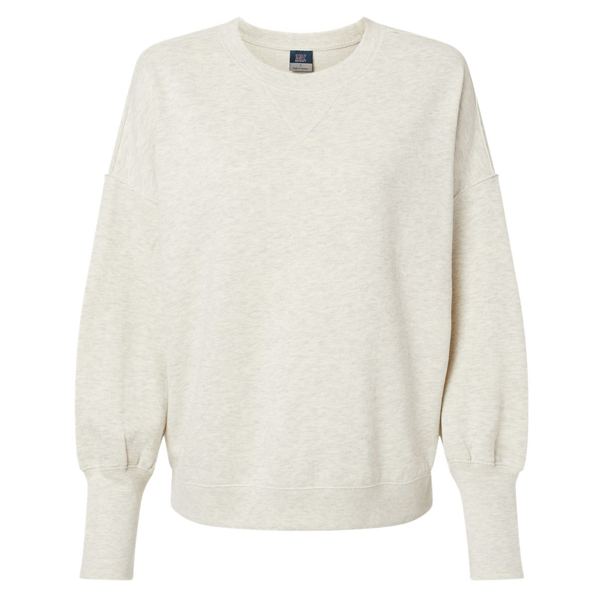 Charcoal Sweatshirts - MV Sport - Sueded Fleece Crewneck