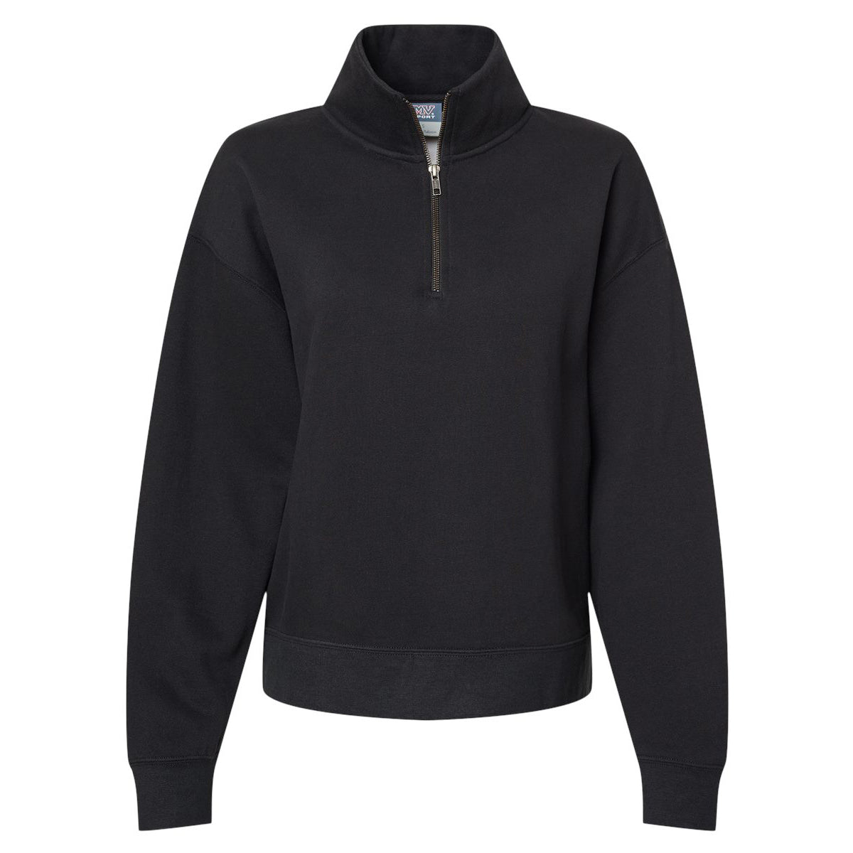 Black Sweatshirts - MV Sport - Sueded Fleece Style