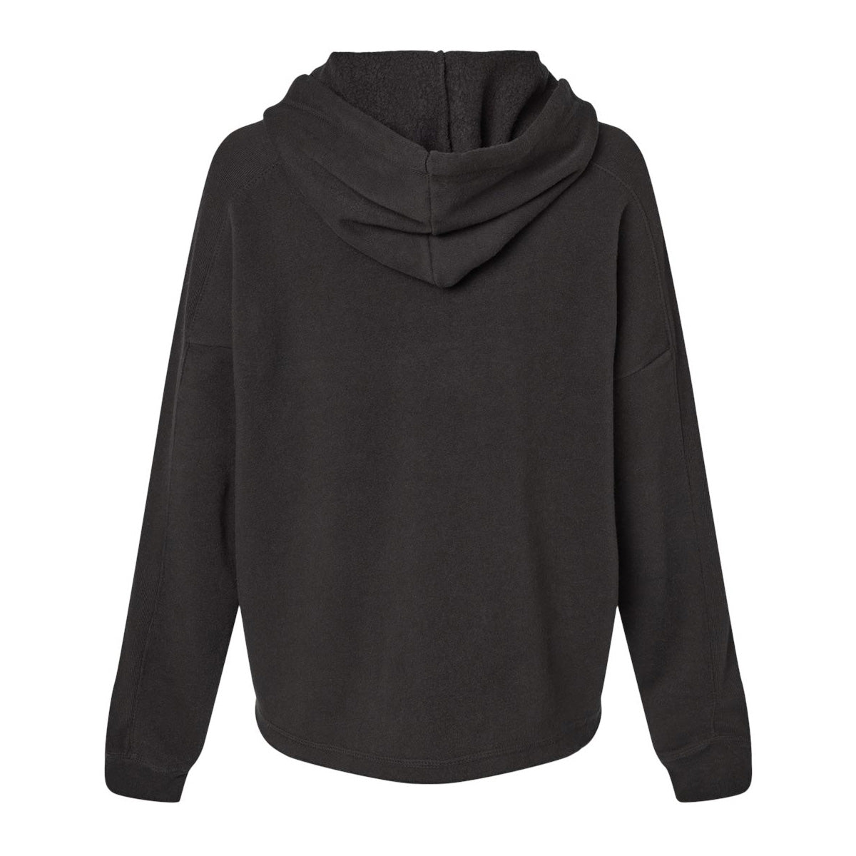 Black Sweatshirts - MV Sport - Cozy Fleece Crop Hoodie