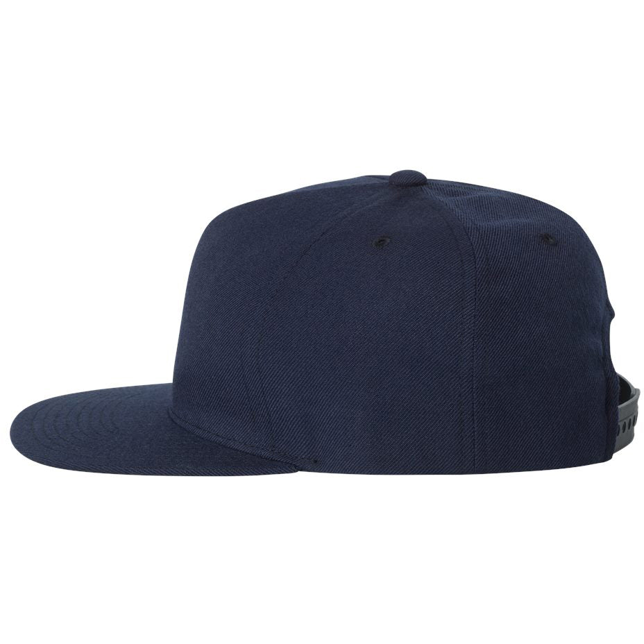 Black Flat Brim Hat - YP Classics - Snapback Style