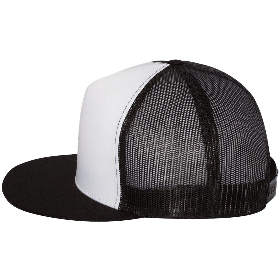 Black Flat Brim Hats - YP Classics - Stylish Trucker Cap