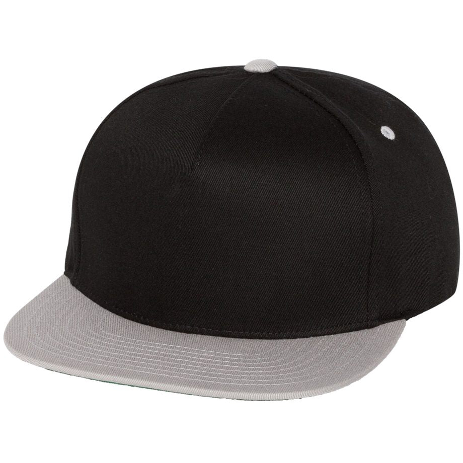 Black Flat Brim Hat - YP Classics - Cotton Twill