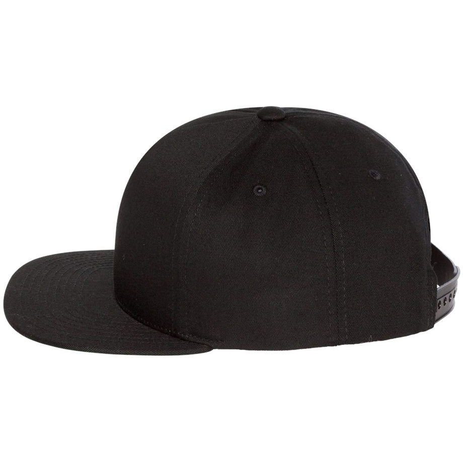 Black Flat Brim Hat - YP Classics - Cotton Twill