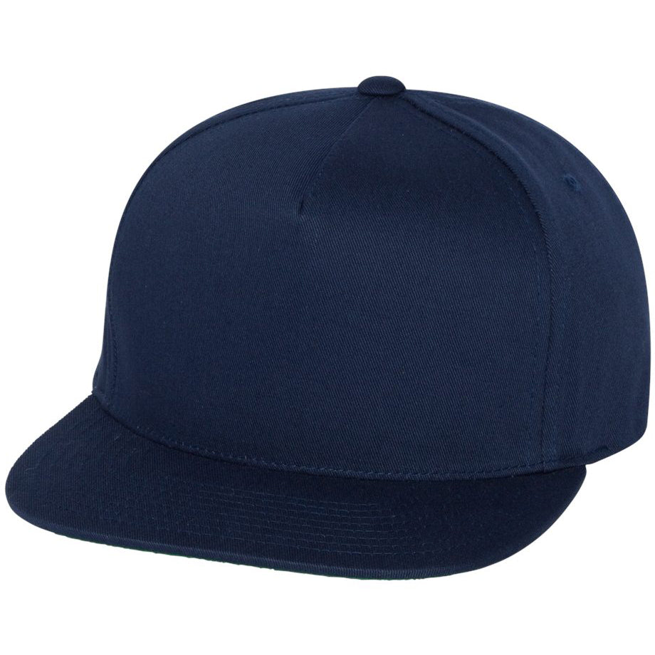 Black Flat Brim Hat - YP Classics - Cotton Twill