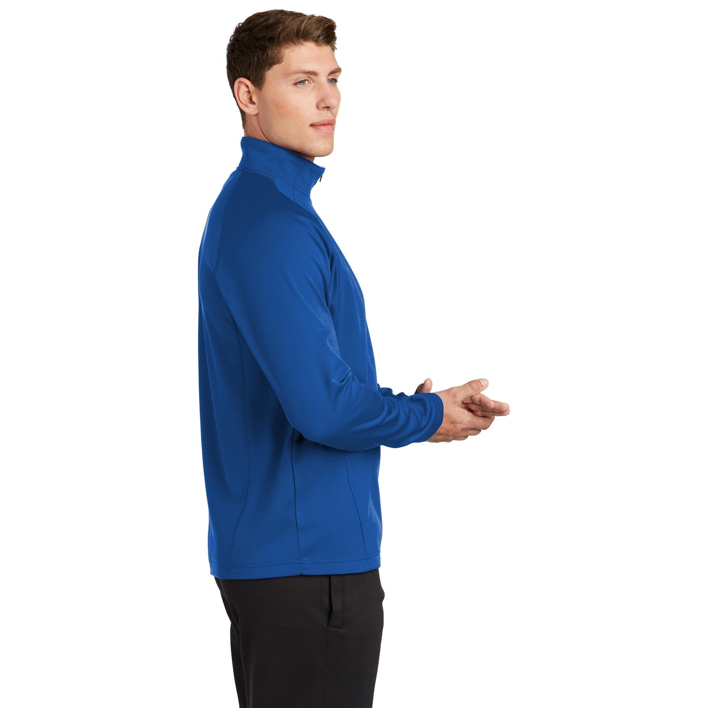 Black/Silver Sweatshirt - Sport-Tek - Warm Fleece