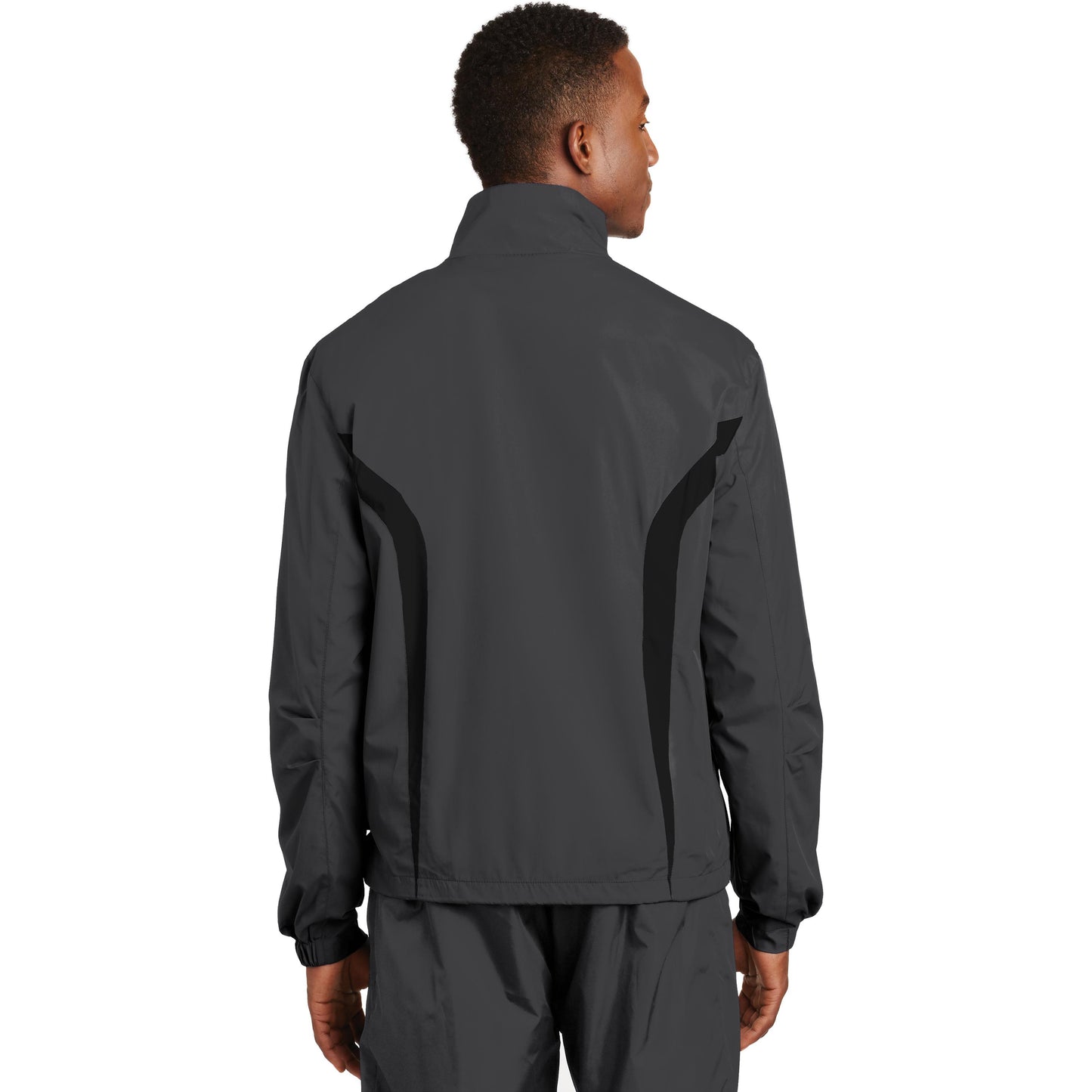 Black/White Jacket - Sport-Tek - Breathable Design - Lightweight