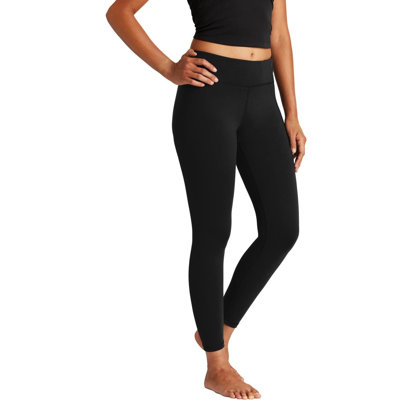 Black Leggings - Sport-Tek - Moisture-Wicking Jersey