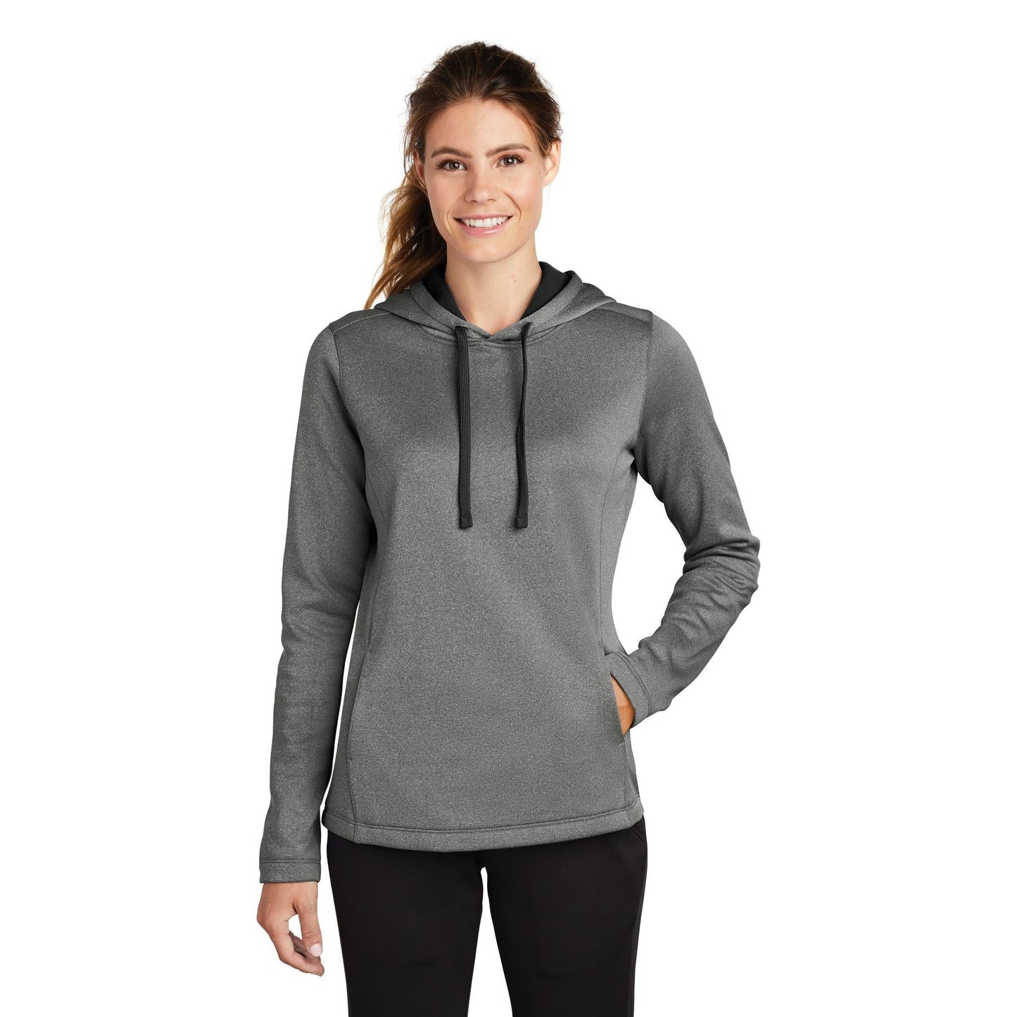 Black Heather Sweatshirt - Sport-Tek - Moisture-Wicking