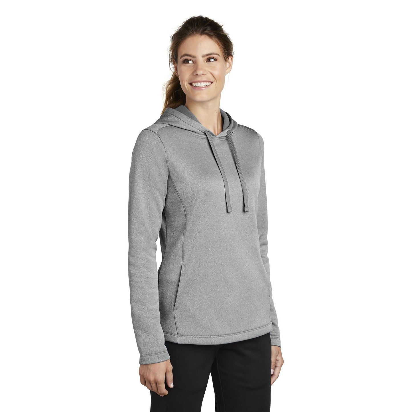 Black Heather Sweatshirt - Sport-Tek - Moisture-Wicking