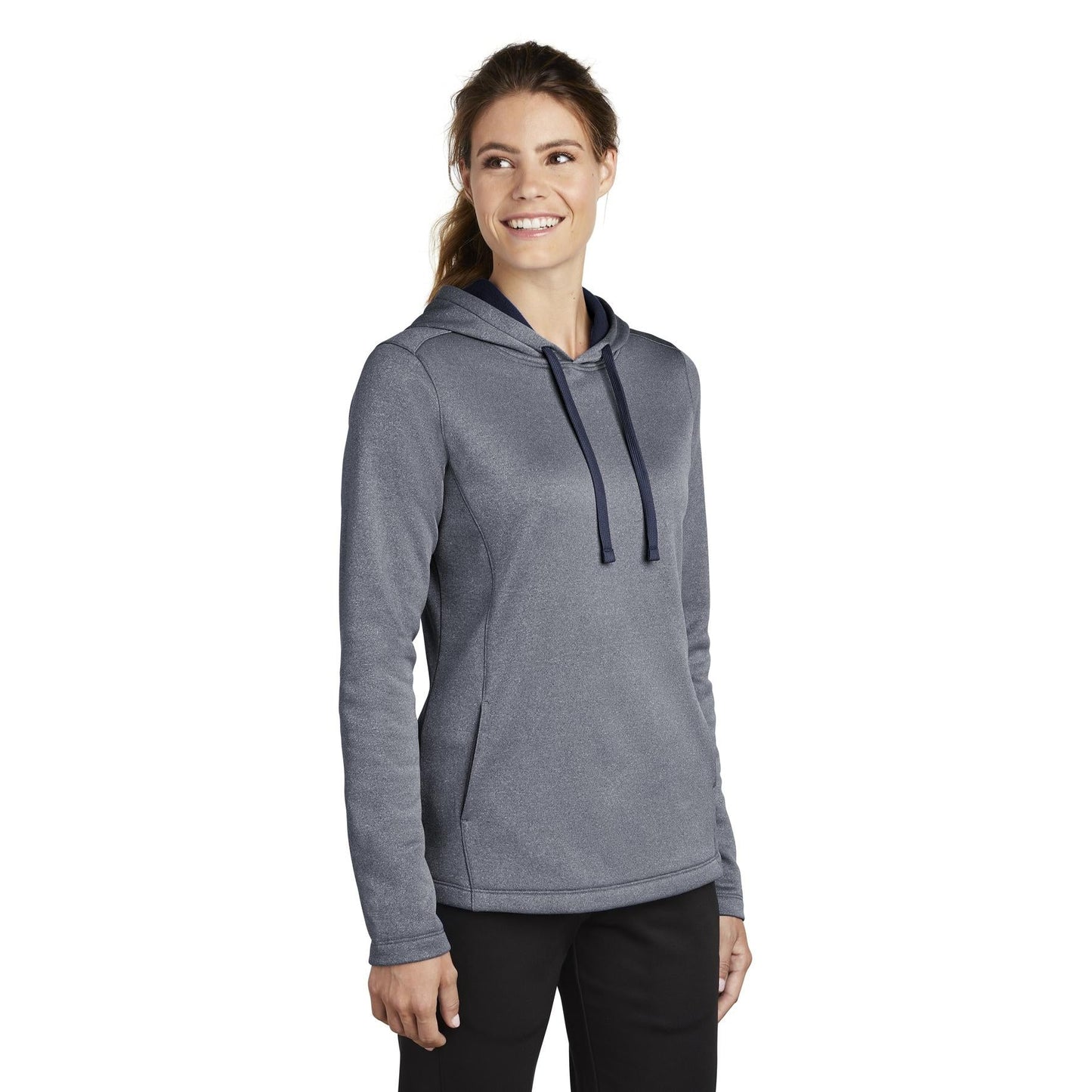 Black Heather Sweatshirt - Sport-Tek - Moisture-Wicking