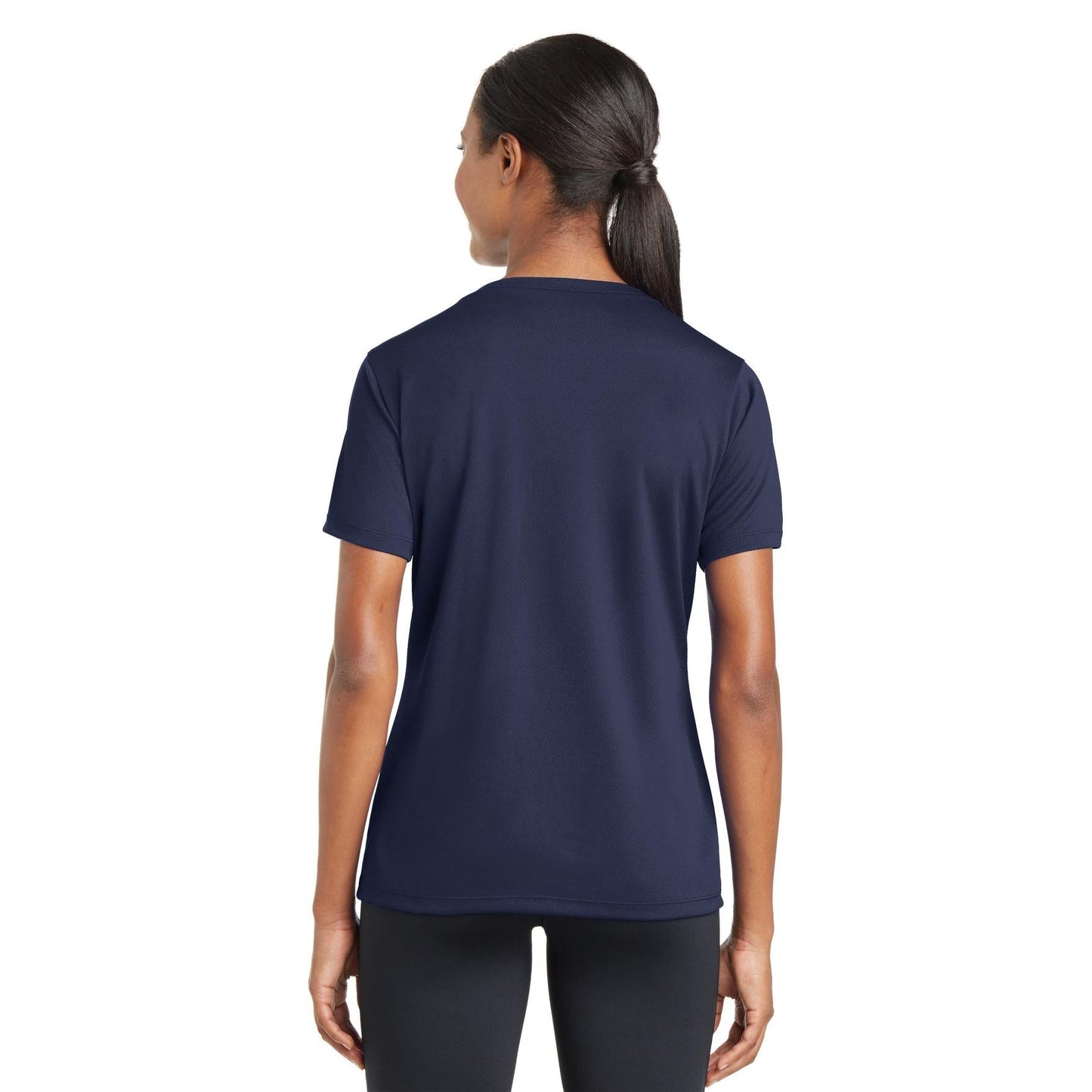 Black V-Neck Tee - Sport-Tek - Stylish Polyester Blend