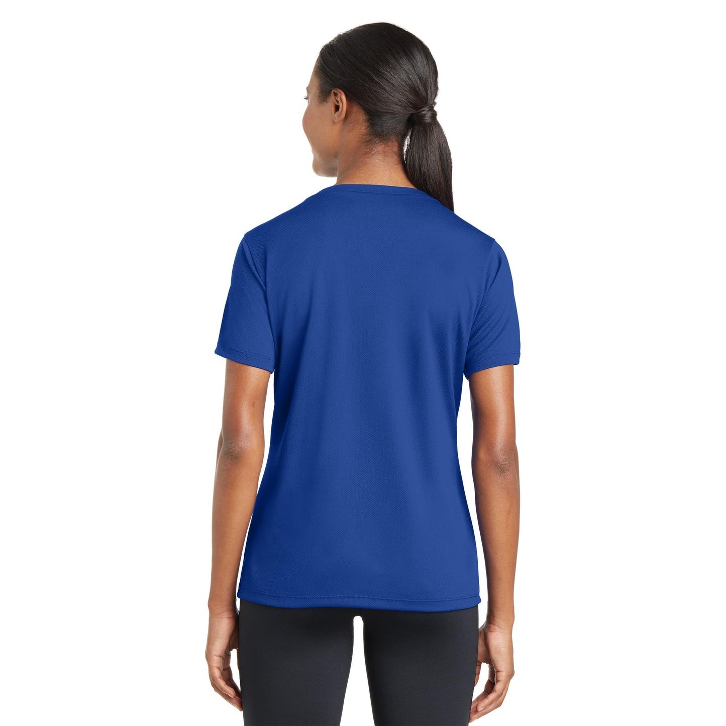Black V-Neck Tee - Sport-Tek - Stylish Polyester Blend