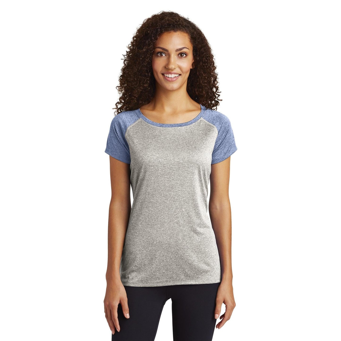 Pink Heather T-Shirt - Sport-Tek - Stylish Scoop Neck Tee