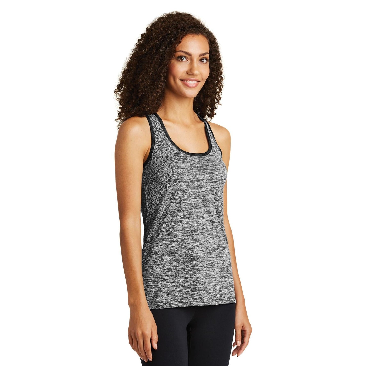 Black Electric Tank Top - Sport-Tek - PosiCharge Fabric