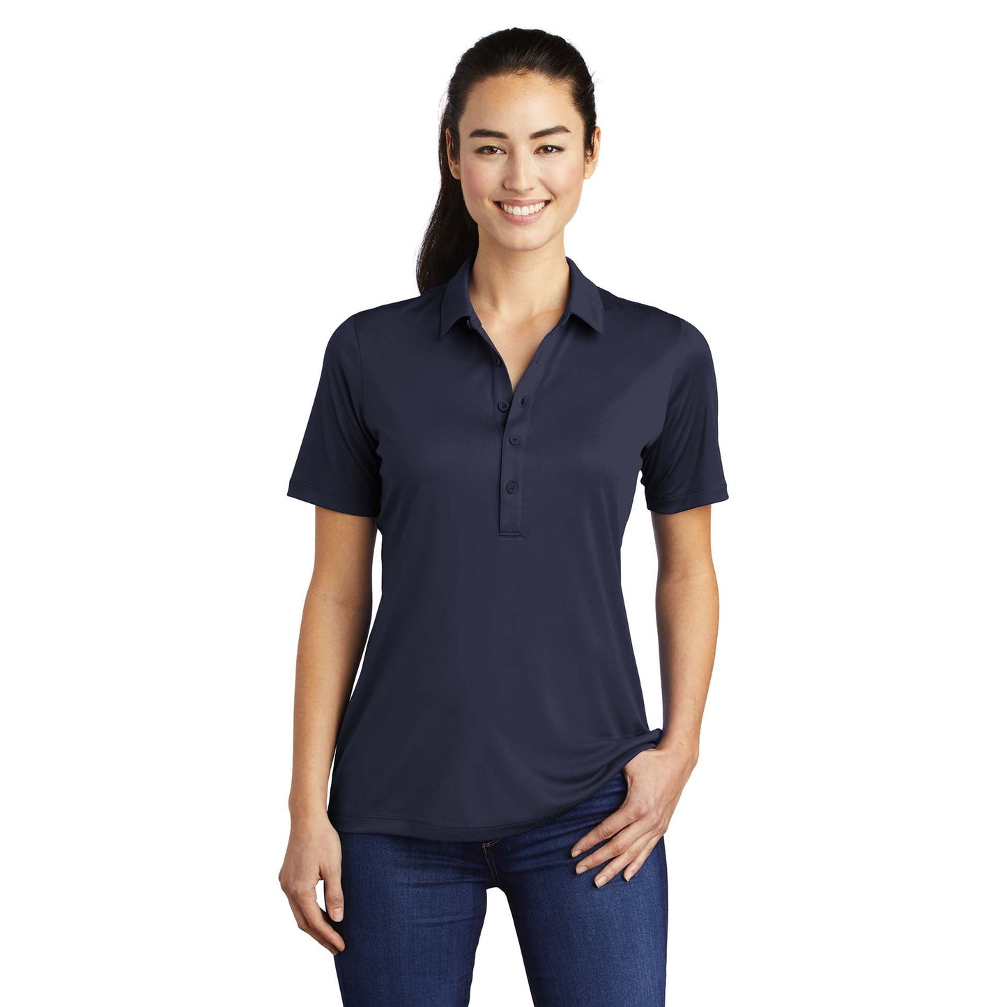 Black Polo Shirts - Sport-Tek - Soft Polyester