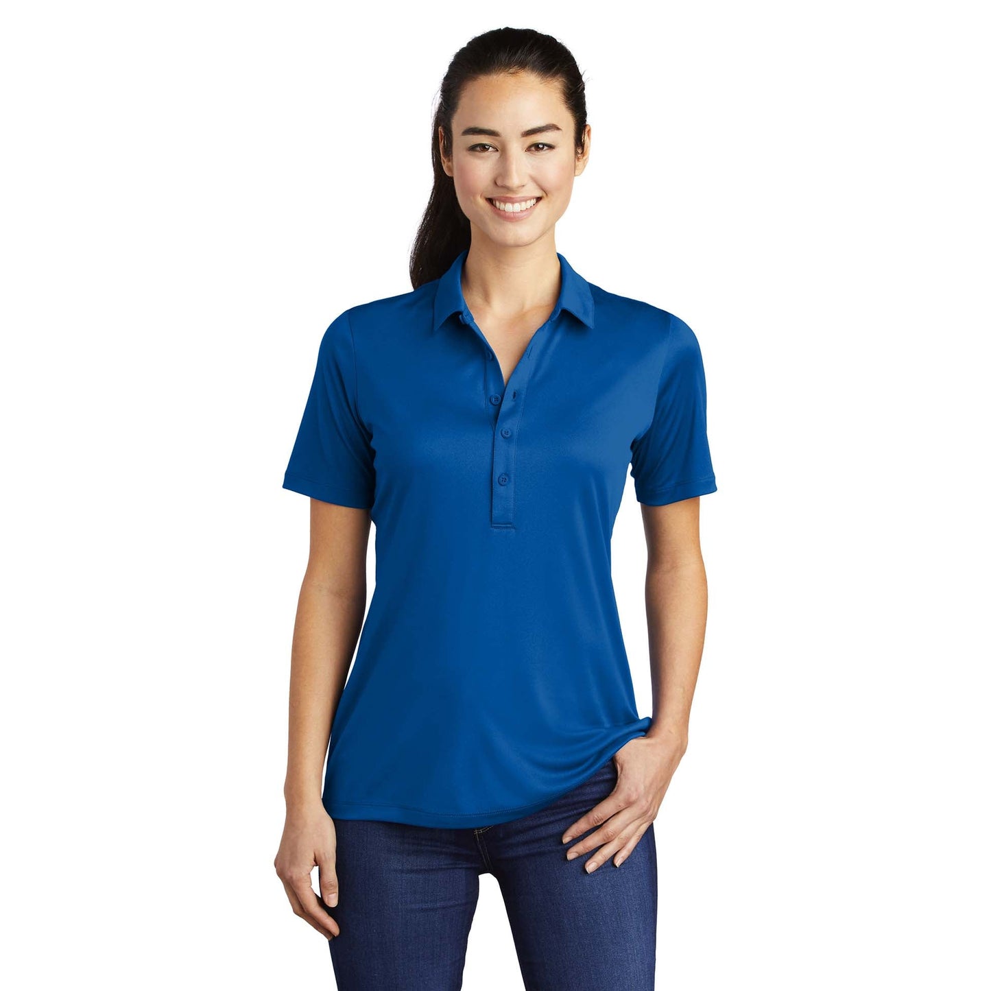Black Polo Shirts - Sport-Tek - Soft Polyester